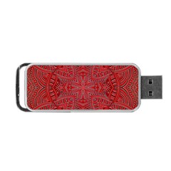 Tile Background Image Graphic 35 Red Portable Usb Flash (two Sides) by Pakrebo