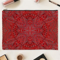 Tile Background Image Graphic 35 Red Cosmetic Bag (xxxl)