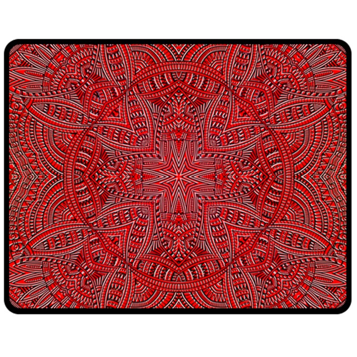 Tile Background Image Graphic 35 Red Double Sided Fleece Blanket (Medium) 