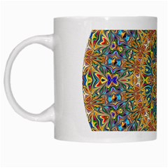 Colorful Pattern Color White Mugs by Pakrebo