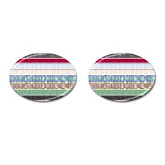 Scrapbook Scrap Elements Cufflinks (oval) by Pakrebo