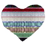 Scrapbook Scrap Elements Large 19  Premium Heart Shape Cushions Back