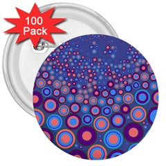 Zappwaits Spirit 3  Buttons (100 Pack) 