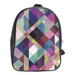 Geometric Sense School Bag (xl) by WensdaiAmbrose