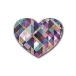 Geometric Sense Heart Coaster (4 pack)  Front