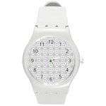 Ní Neart Go Cur le Chéile Round Plastic Sport Watch (M) Front