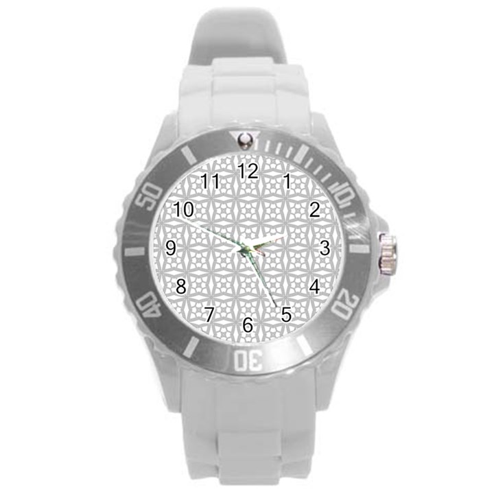 Ní Neart Go Cur le Chéile Round Plastic Sport Watch (L)