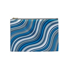 Blue Wave Surges On Cosmetic Bag (medium) by WensdaiAmbrose