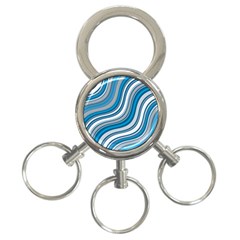 Blue Wave Surges On 3-Ring Key Chains