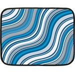 Blue Wave Surges On Double Sided Fleece Blanket (Mini)  35 x27  Blanket Front