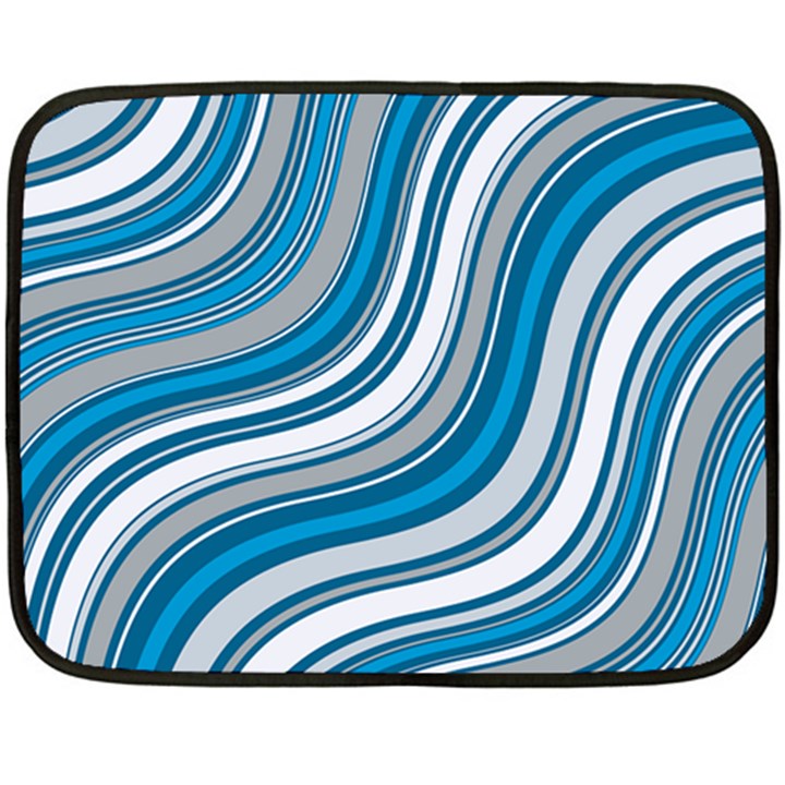 Blue Wave Surges On Double Sided Fleece Blanket (Mini) 