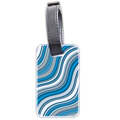 Blue Wave Surges On Luggage Tags (Two Sides)