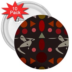 Zappwaits Dance 3  Buttons (10 pack) 