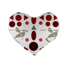 Zappwaits Collection Standard 16  Premium Heart Shape Cushions by zappwaits