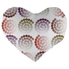 Zappwaits Artdesign Large 19  Premium Flano Heart Shape Cushions by zappwaits