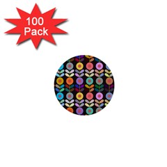 Zappwaits Flowers 1  Mini Buttons (100 Pack)  by zappwaits