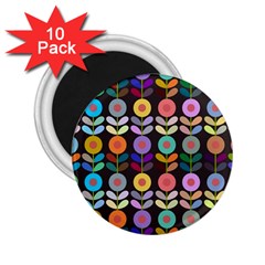 Zappwaits Flowers 2 25  Magnets (10 Pack)  by zappwaits