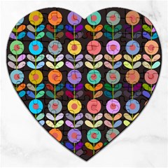 Zappwaits Flowers Jigsaw Puzzle (heart) by zappwaits