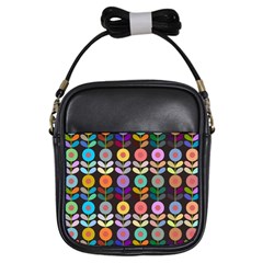 Zappwaits Flowers Girls Sling Bag by zappwaits