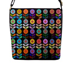 Zappwaits Flowers Flap Closure Messenger Bag (l) by zappwaits