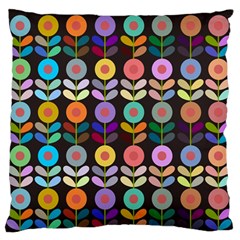 Zappwaits Flowers Large Flano Cushion Case (one Side) by zappwaits