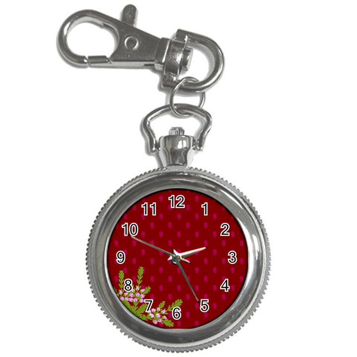 Vivid Burgundy & Heather Key Chain Watches