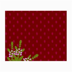 Vivid Burgundy & Heather Small Glasses Cloth by WensdaiAmbrose