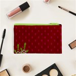 Vivid Burgundy & Heather Cosmetic Bag (XS) Back