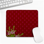 Vivid Burgundy & Heather Large Mousepads Front