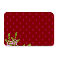 Vivid Burgundy & Heather Plate Mats by WensdaiAmbrose