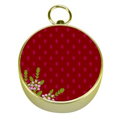 Vivid Burgundy & Heather Gold Compasses