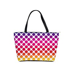 Rainbow Polka Dots Classic Shoulder Handbag by retrotoomoderndesigns