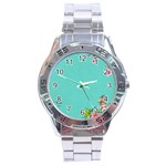 Come See The Cherry Trees Stainless Steel Analogue Watch Front