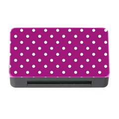 Fuschia Polka Dot Memory Card Reader With Cf by retrotoomoderndesigns