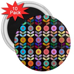 Zappwaits Flowers 3  Magnets (10 Pack)  by zappwaits