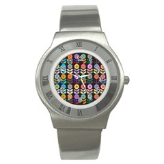 Zappwaits Flowers Stainless Steel Watch by zappwaits