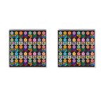 Zappwaits Flowers Cufflinks (Square) Front(Pair)