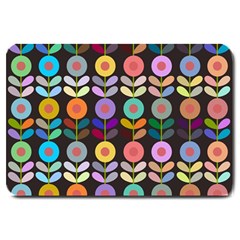 Zappwaits Flowers Large Doormat  by zappwaits