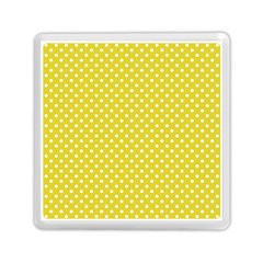 Yellow Polka Dot Memory Card Reader (square) by retrotoomoderndesigns