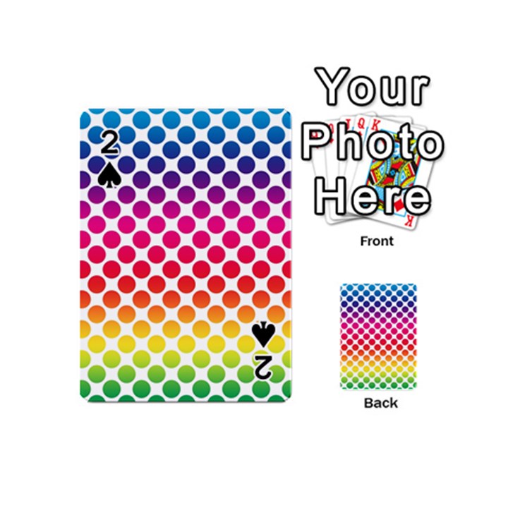 Rainbow Polka Dots Playing Cards 54 (Mini)