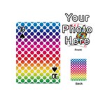 Rainbow Polka Dots Playing Cards 54 (Mini) Front - Spade10