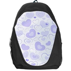 Pastel Purple Hearts Backpack Bag by retrotoomoderndesigns