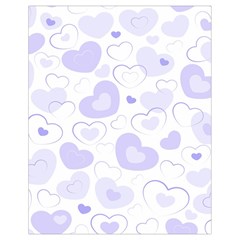 Pastel Purple Hearts Drawstring Bag (small) by retrotoomoderndesigns