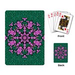 The Most Uniqe Flower Star In Ornate Glitter Playing Cards Single Design Back