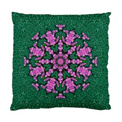 The Most Uniqe Flower Star In Ornate Glitter Standard Cushion Case (two Sides) by pepitasart