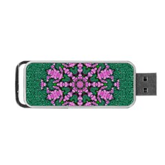 The Most Uniqe Flower Star In Ornate Glitter Portable Usb Flash (one Side)