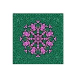 The Most Uniqe Flower Star In Ornate Glitter Satin Bandana Scarf Front