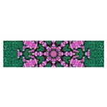 The Most Uniqe Flower Star In Ornate Glitter Satin Scarf (Oblong) Front