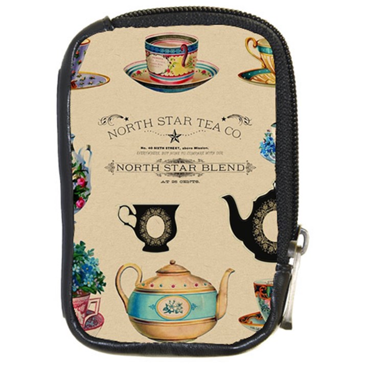 Teacups & Teapots Compact Camera Leather Case