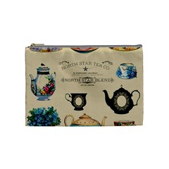 Teacups & Teapots Cosmetic Bag (medium) by WensdaiAmbrose